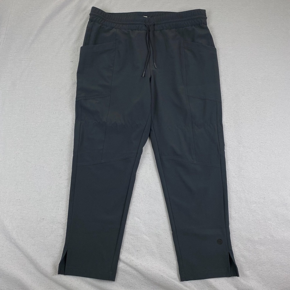 L.L.Bean Pants Womens L reg Venture Stretch Woven Ankle Pant Hiking Casual